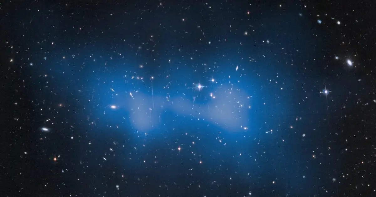 A distant supercluster of galaxies points to self-interacting dark matter