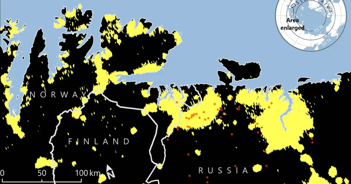 Human activity more than doubles Arctic fire occurrence, satellite analysis suggests
