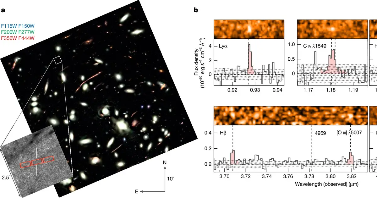 Webb discovers one of the universe's first galaxies