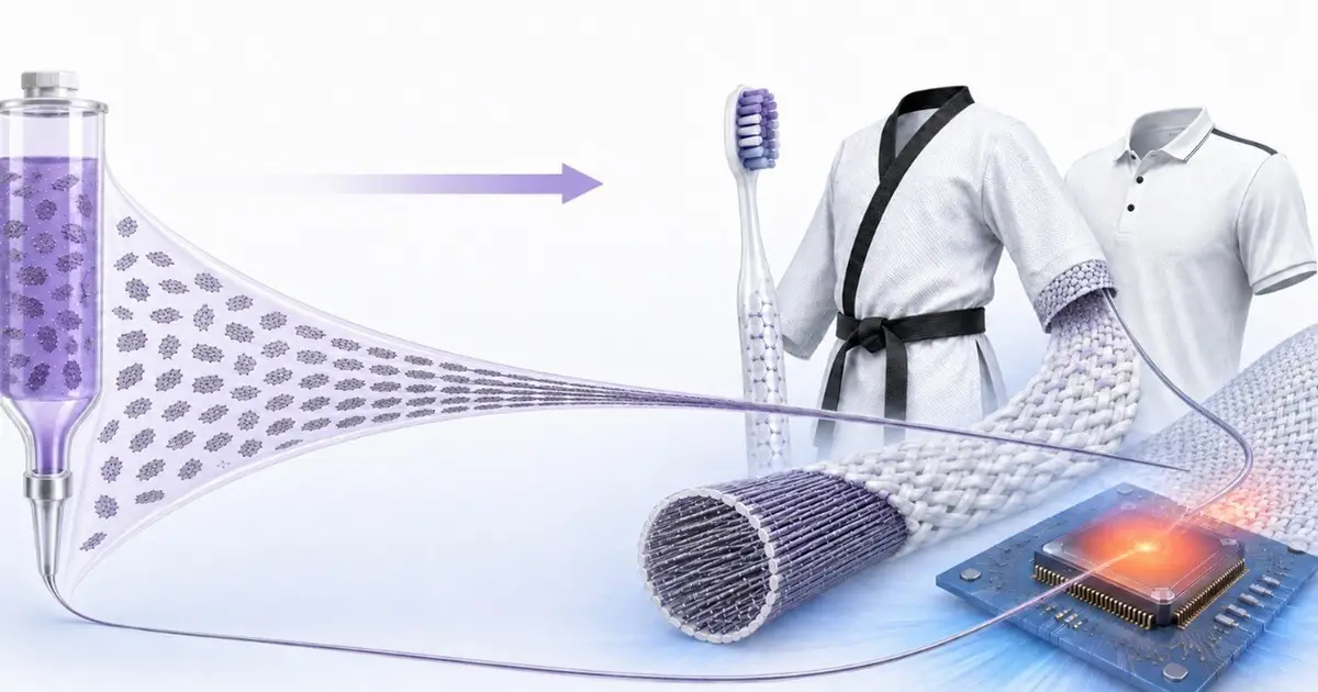 From toothbrushes to aerospace: Graphene research advances fibers that conduct heat efficiently