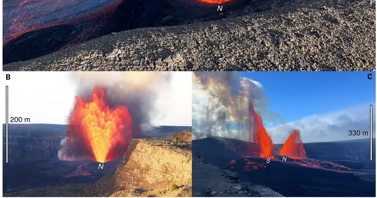 Kīlauea's swelling summit helps scientists forecast lava fountain eruptions
