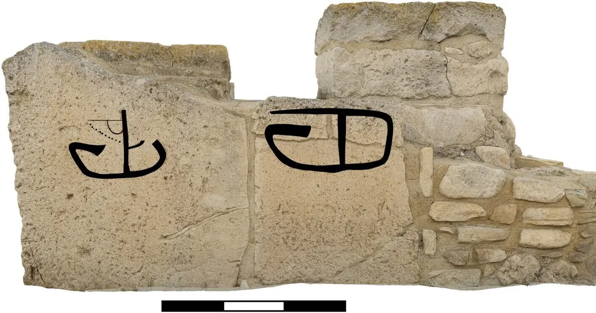 Laser scans reveal 23 hidden ship carvings on Bronze Age temple wall in Cyprus