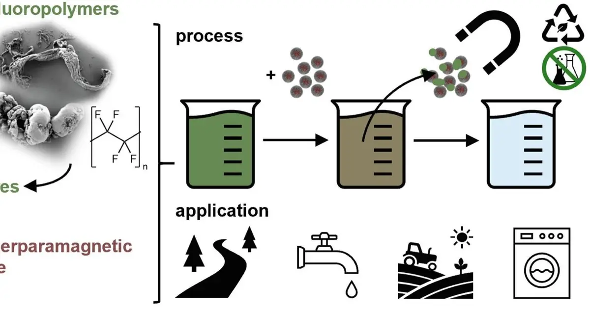 Magnetic nanoparticles remove forever chemicals from water