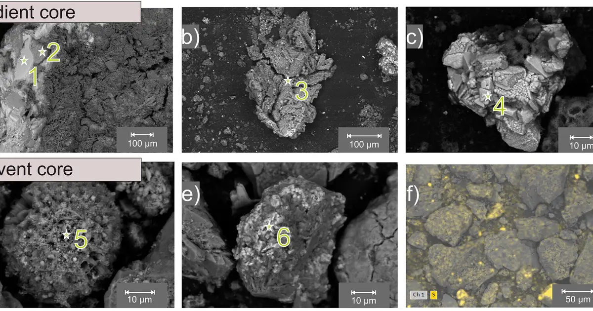 Hydrothermal microbes shape seafloor minerals at newly found vents near Greek island