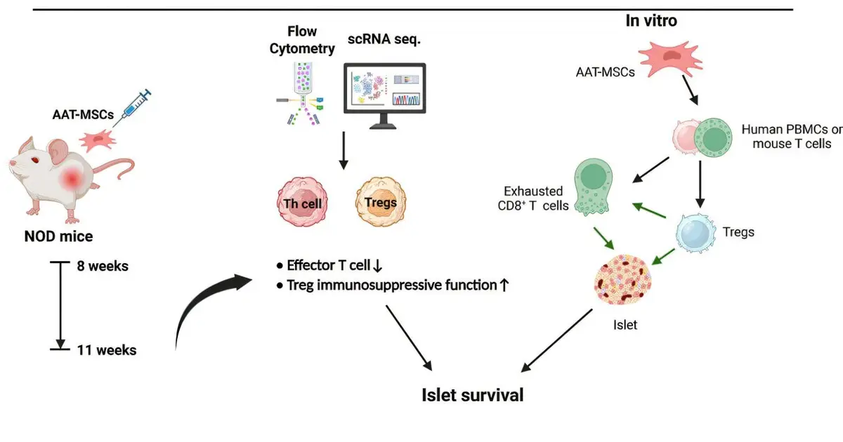 Engineered stem cells reverse new-onset type 1 diabetes in mice