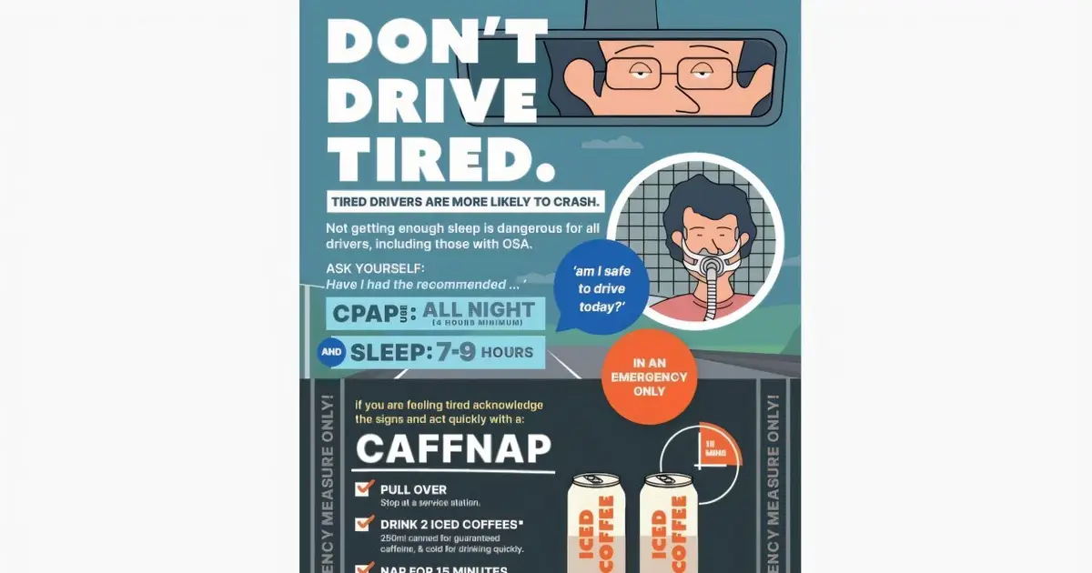 Tailoring the 'caffeine nap' to help drivers with obstructive sleep apnea manage tiredness behind the wheel