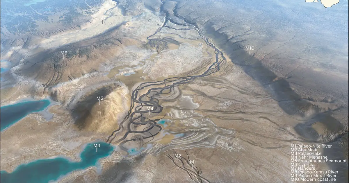 Plate tectonics shaped the Cradle of Civilization by merging two ancient rivers, study suggests