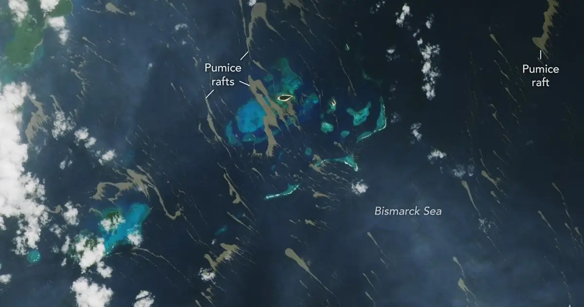 Pumice rafts encroach on Admiralty Islands