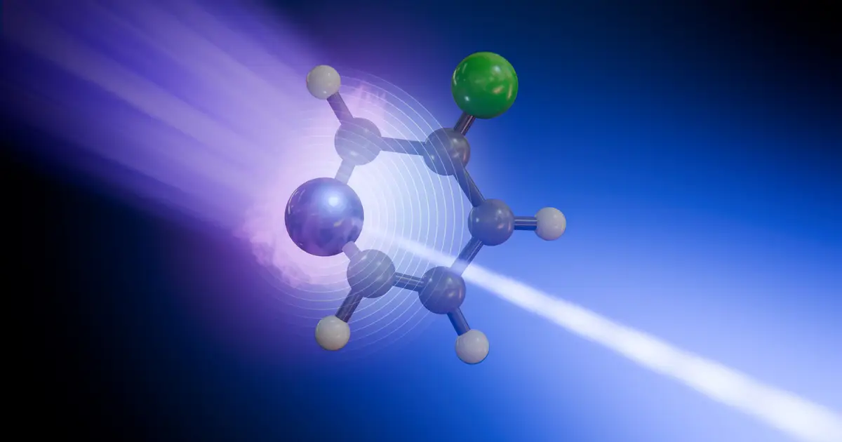 Atoms tell different stories when light hits a molecule in trillionths of a second