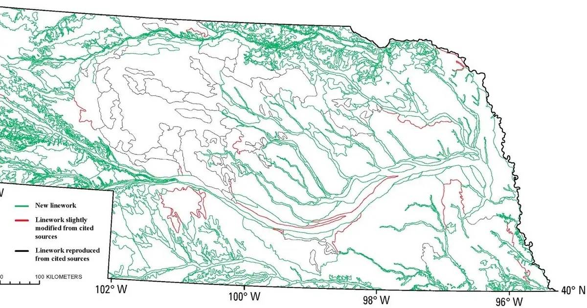 Scientists create new statewide surface geologic map of Nebraska