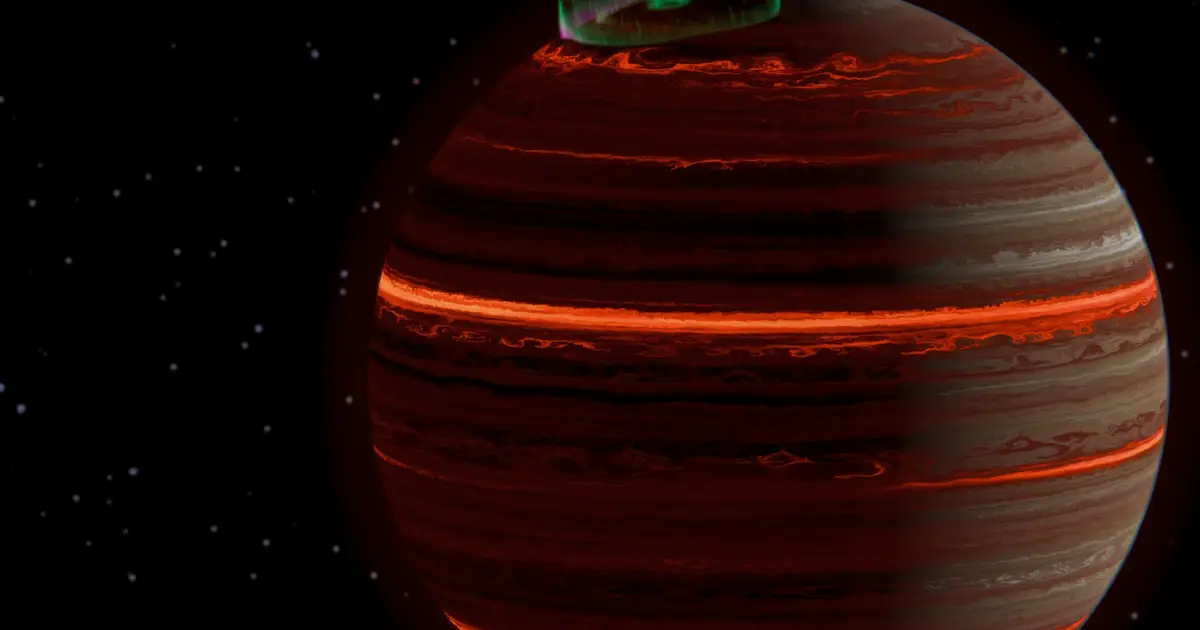 A world 20 light-years away reveals surprisingly organized, Jupiter-like weather