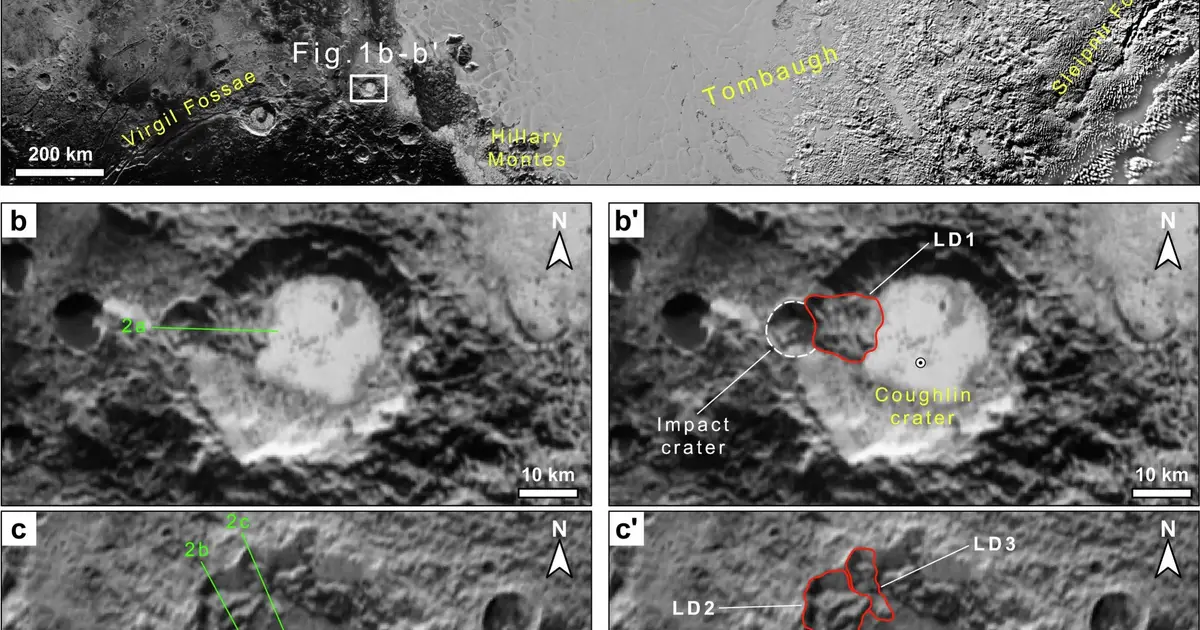 Six massive landslides discovered on icy Pluto