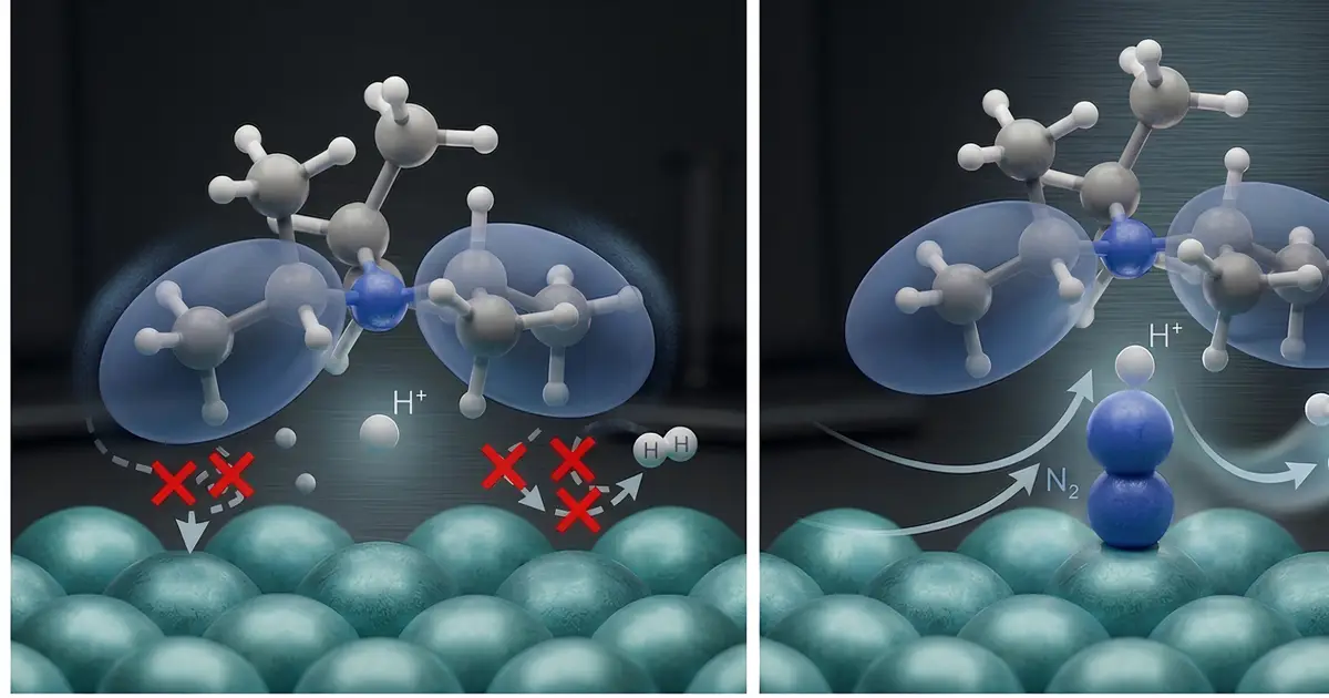 New catalyst design selectively suppresses competing hydrogen reaction in ammonia synthesis