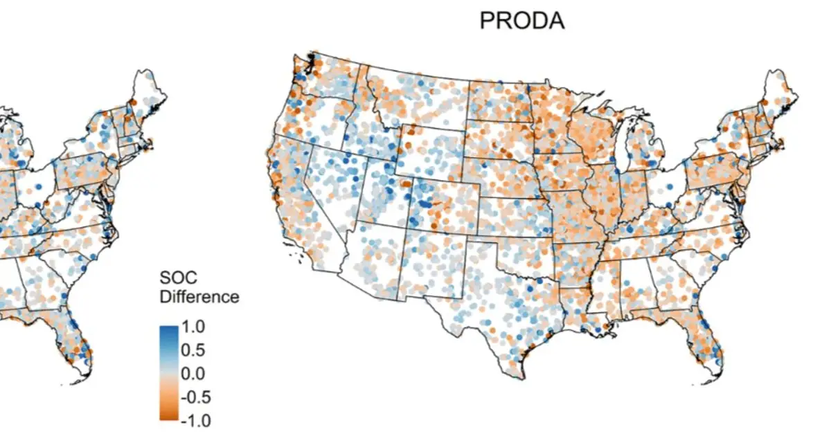 Soil carbon effectively measured by new, efficient AI model