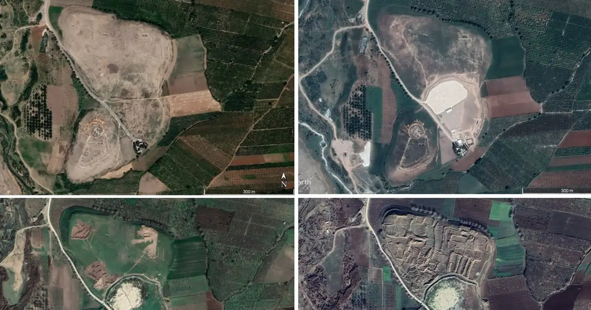 Syria's ancient sites face widespread looting and systematic bulldozing, satellite images reveal