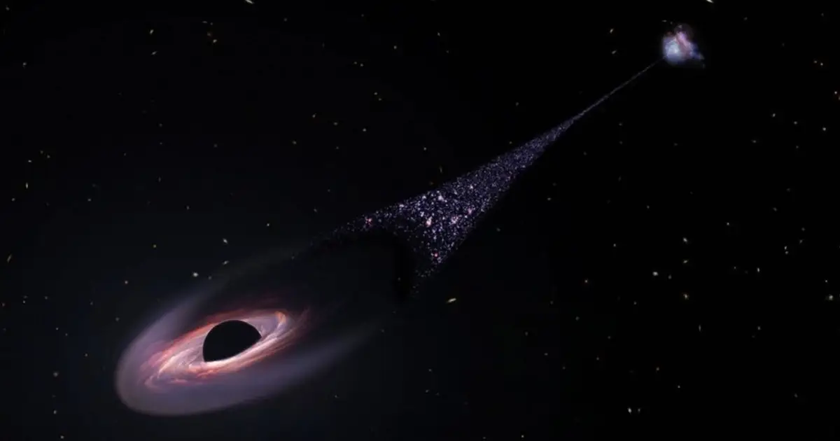 Runaway supermassive black hole RBH-1 offers new way to reconstruct ancient merger