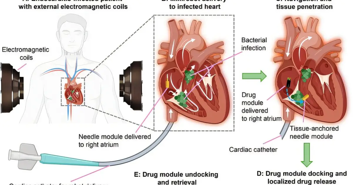 Tiny robots speed medicine through body to the heart