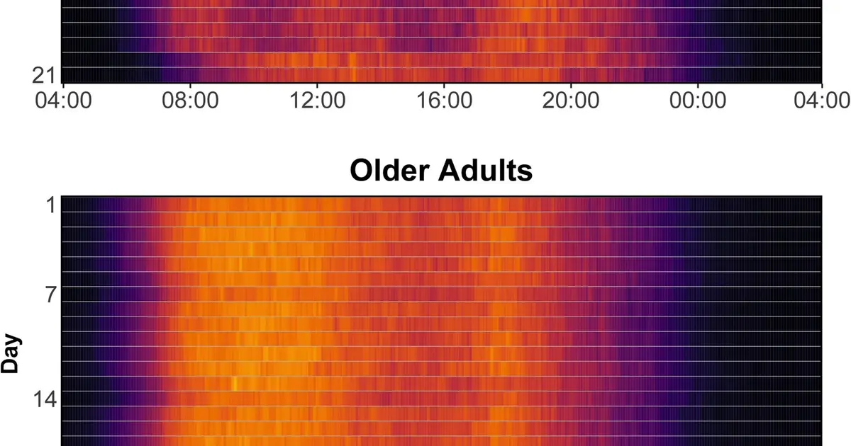 University students are less physically active and more sedentary than older adults in their 70s, study finds