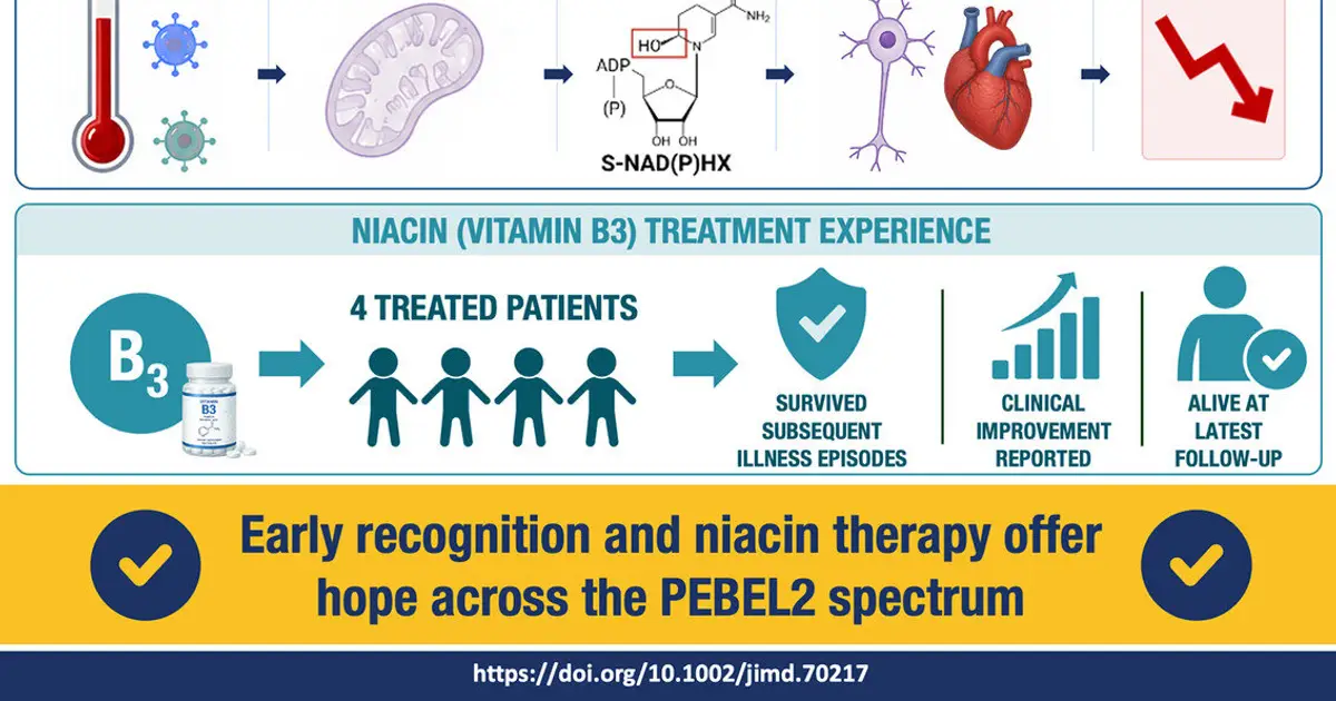Vitamin B3 treatment may halt severity of rare genetic disease