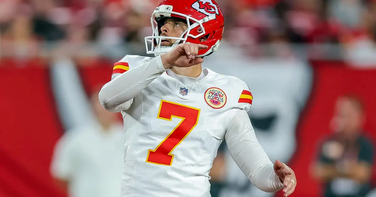 Chiefs' Harrison Butker drills historic 69-yard field goal, but it won't count in the NFL record book