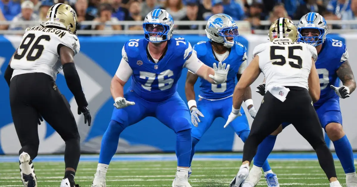 NFL Week 2 injury report: Lions down two starting offensive lineman vs. Bills, including Blake Miller