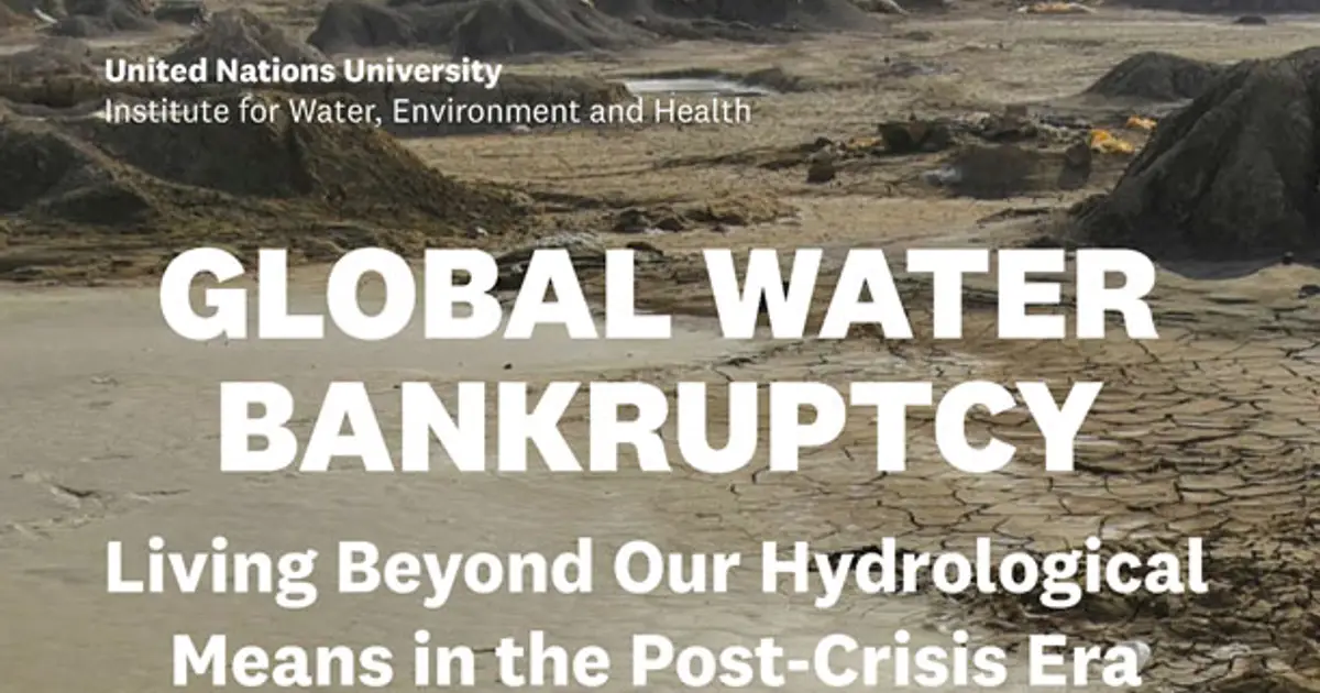 World Enters  Era of Global Water Bankruptcy  Global Issues