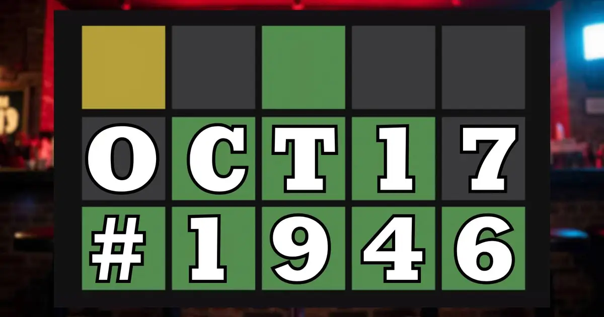 Today's Wordle Hints & Answer - October 17, 2026 (Puzzle #1946)
