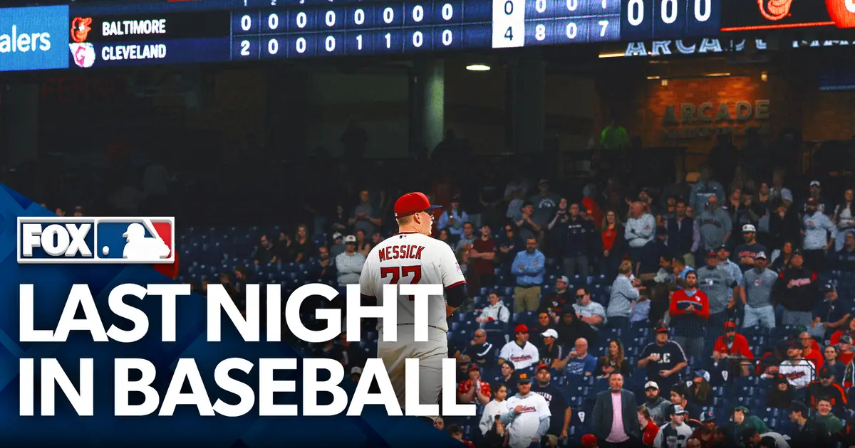 Last Night in Baseball: A Near No-No For Guardians Thriving Rookie