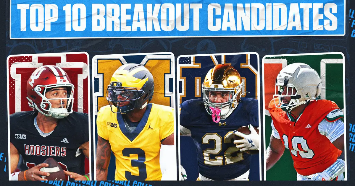 Top 10 Breakout Candidates Heading Into The 2026 College Football Season