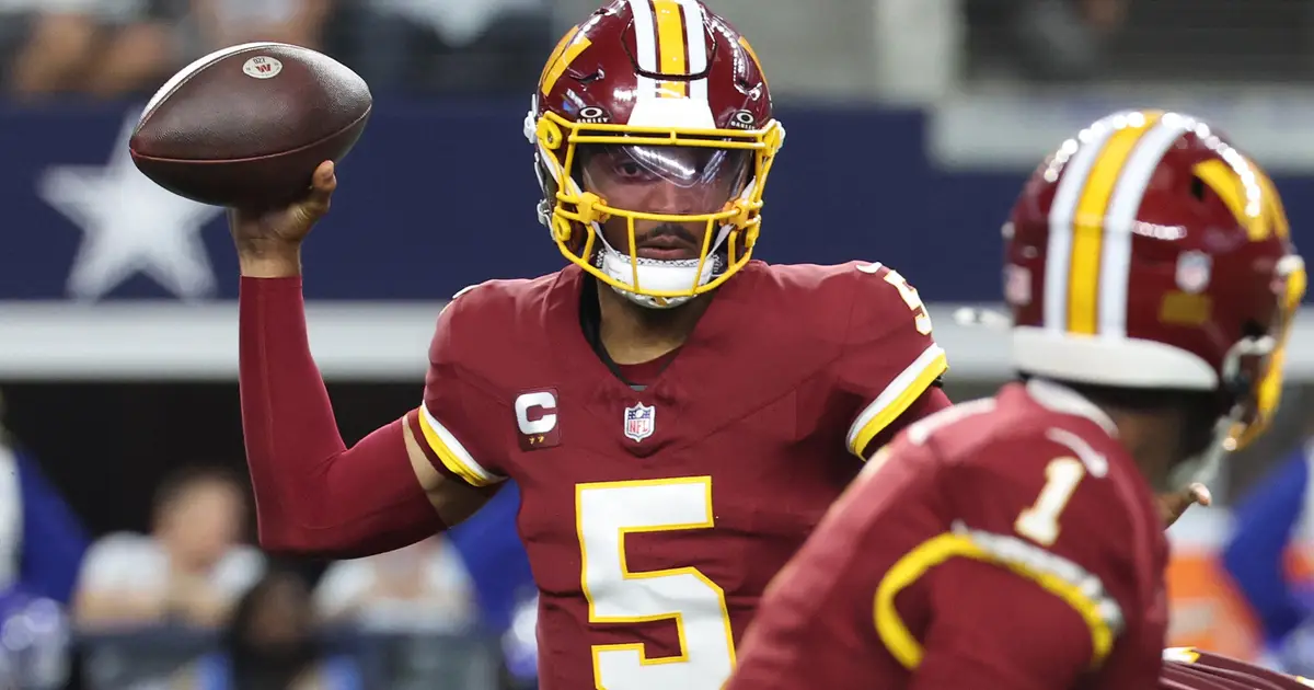 Commanders QB Jayden Daniels Suffers Gruesome Elbow Injury vs. Cowboys