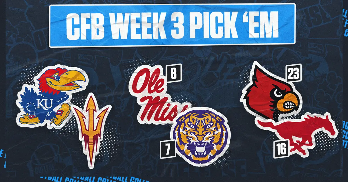 CFB Pick 'Em: Top Week 3 Games, Including LSU-Ole Miss, SMU-Louisville And More
