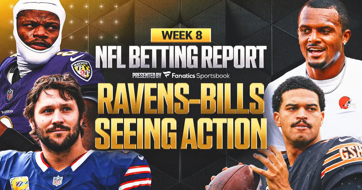 NFL Week 8 Betting Report: Is Lamar Back? Bettors Still Backing Bills, The Over