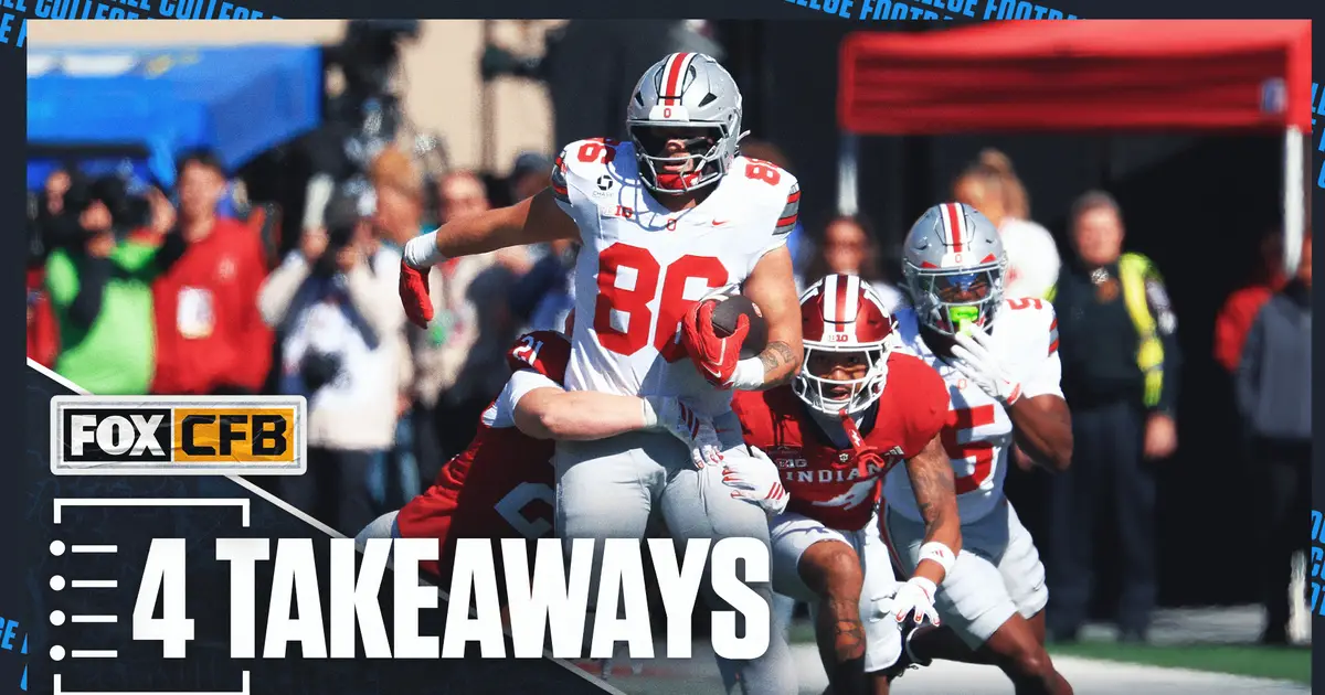 Hoosiers' Winning Streak Snapped: 4 Takeaways From Ohio State’s Win Over Indiana