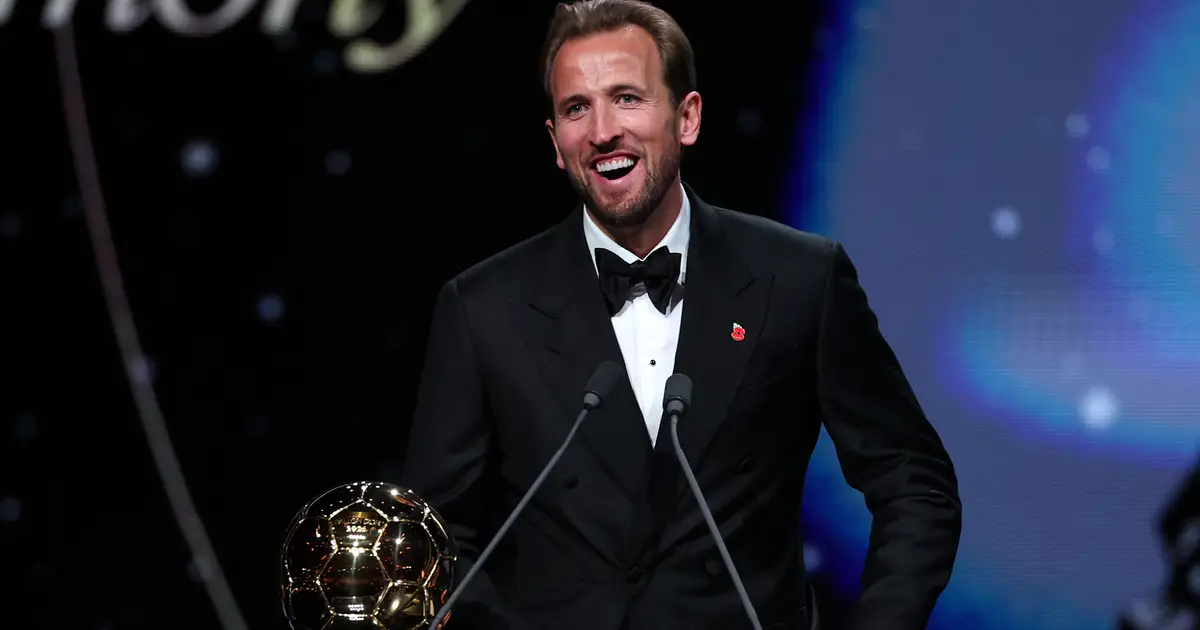 Harry Kane Becomes First English Player To Win Ballon d'Or In 25 Years