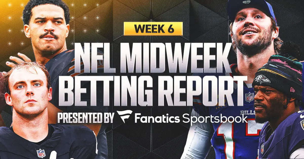 NFL Week 6 Betting Report: Bettors Backing The Over In Caleb Williams' Return