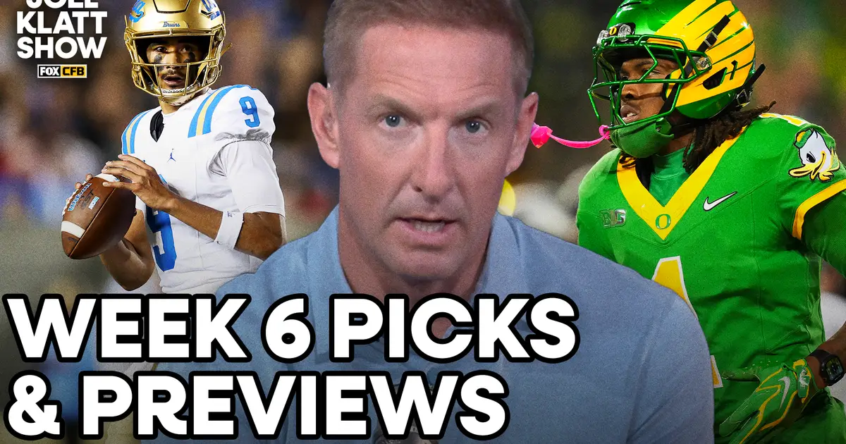 Can UCLA Upset Oregon On The Road? Who Wins Red River? Klatt's Week 6 CFB Picks