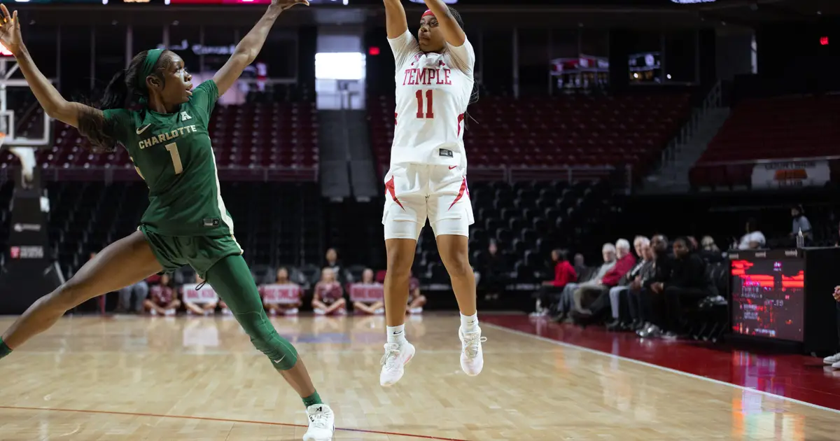 Taylor leads Temple comeback against Charlotte