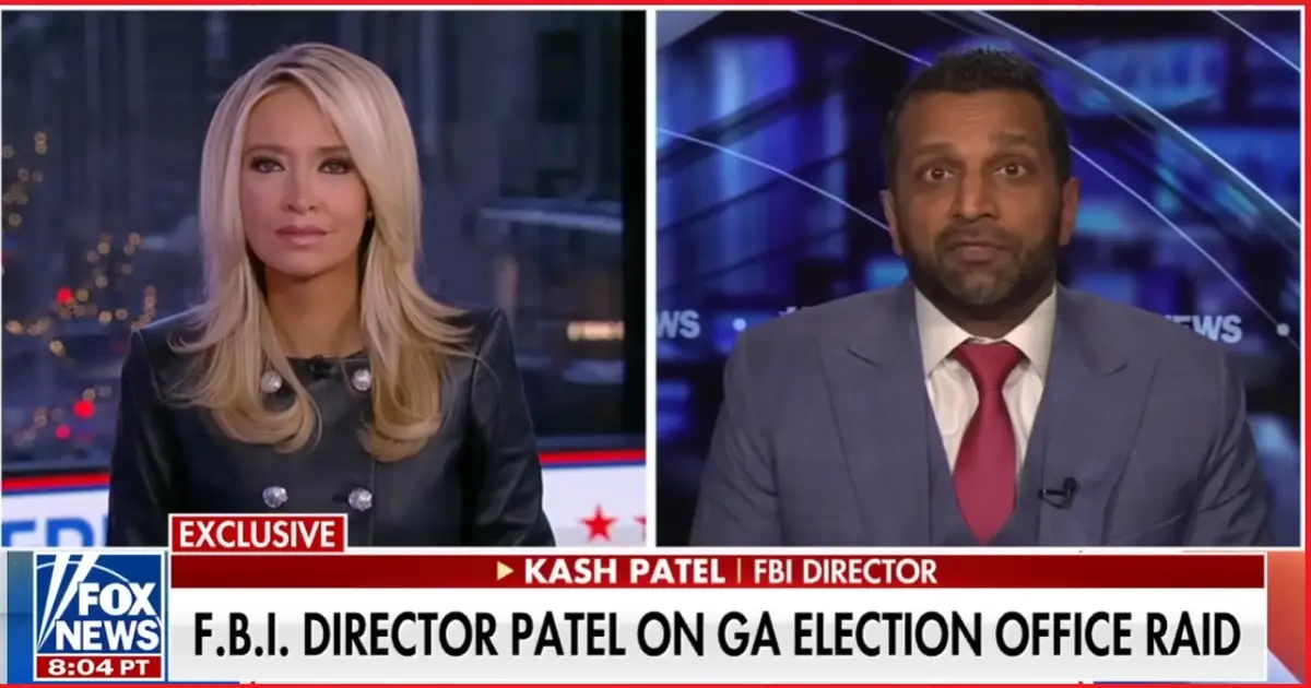 FBI Director Kash Patel Outlines  Probable Cause  in Georgia Election Data Warrant