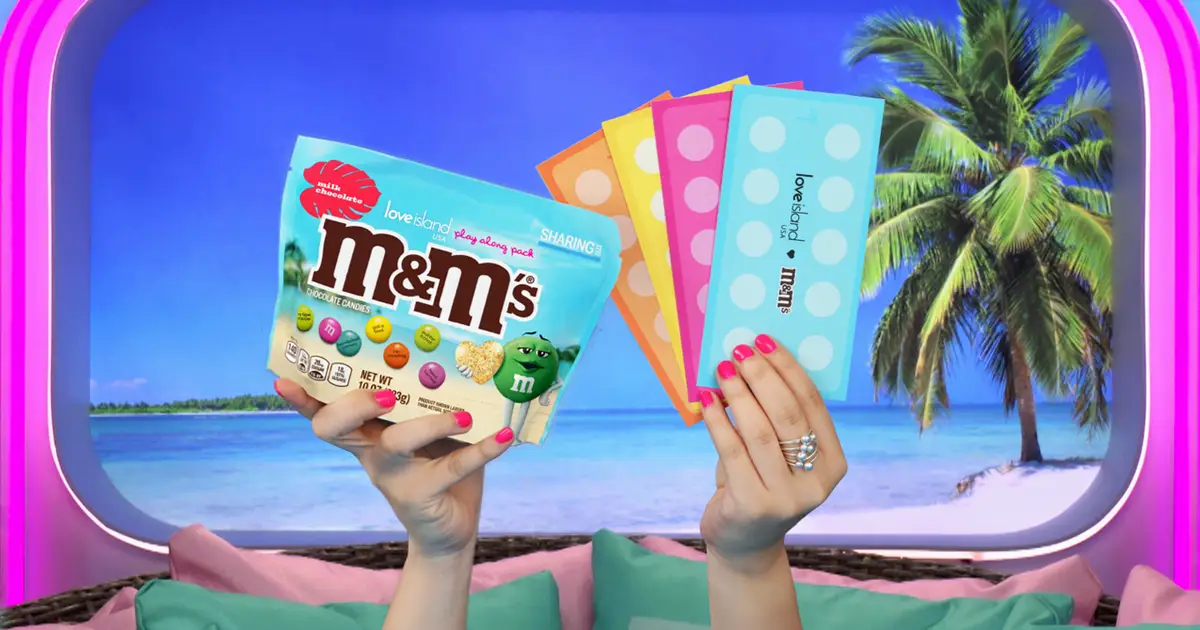 M&M Releases ‘Love Island’-Themed Candy, Printed With Lines ‘Bombshell Arrives,’ ‘Got a Text’ and More