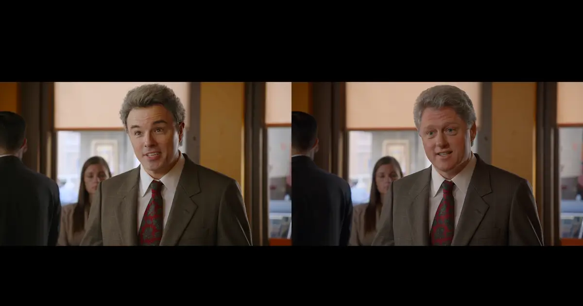 How ‘Ted’ VFX Team Used AI to Transform Seth MacFarlane Into Bill Clinton, and Why Animating the Bear Is Still Challenging