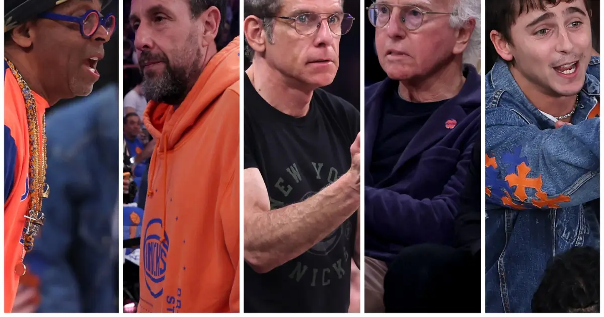 Spike Lee, Adam Sandler, Ben Stiller, Larry David, Timothée Chalamet and More Watch New York Knicks Pull Off Biggest Comeback in NBA Finals History