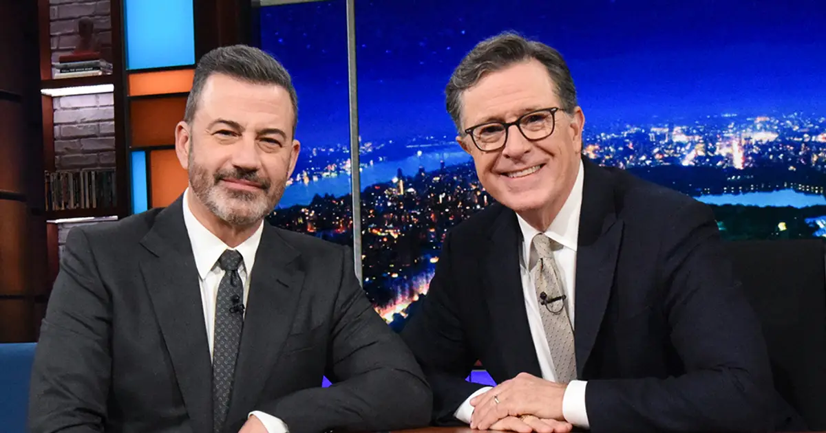 Stephen Colbert Urges Emmy Voters to Back Jimmy Kimmel: ‘Look How Cute He Is!’