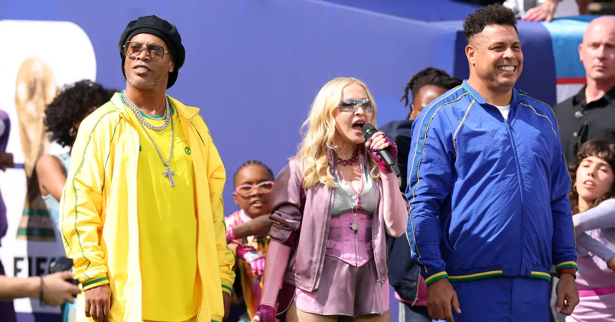 Madonna, BTS, Justin Bieber and Shakira Join Forces for Blink-and-You’ll-Miss-‘Em Moments in a Cluster-FIFA of a Halftime Show