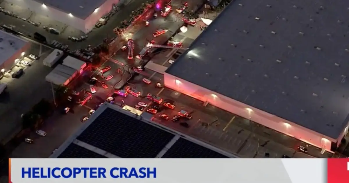 Helicopter Crashes Near Site of Deadly Metro Bus Accident in Chatsworth