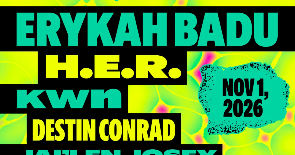 Erykah Badu, H.E.R., Kwn & More to Perform at Spotify & Live Nation Urban’s RNB X Live in Dallas