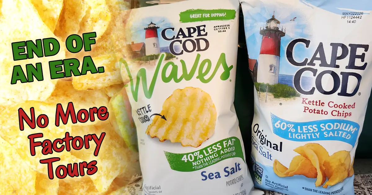 Closing the Cape Cod Potato Chip location in Hyannis ends the factory tours
