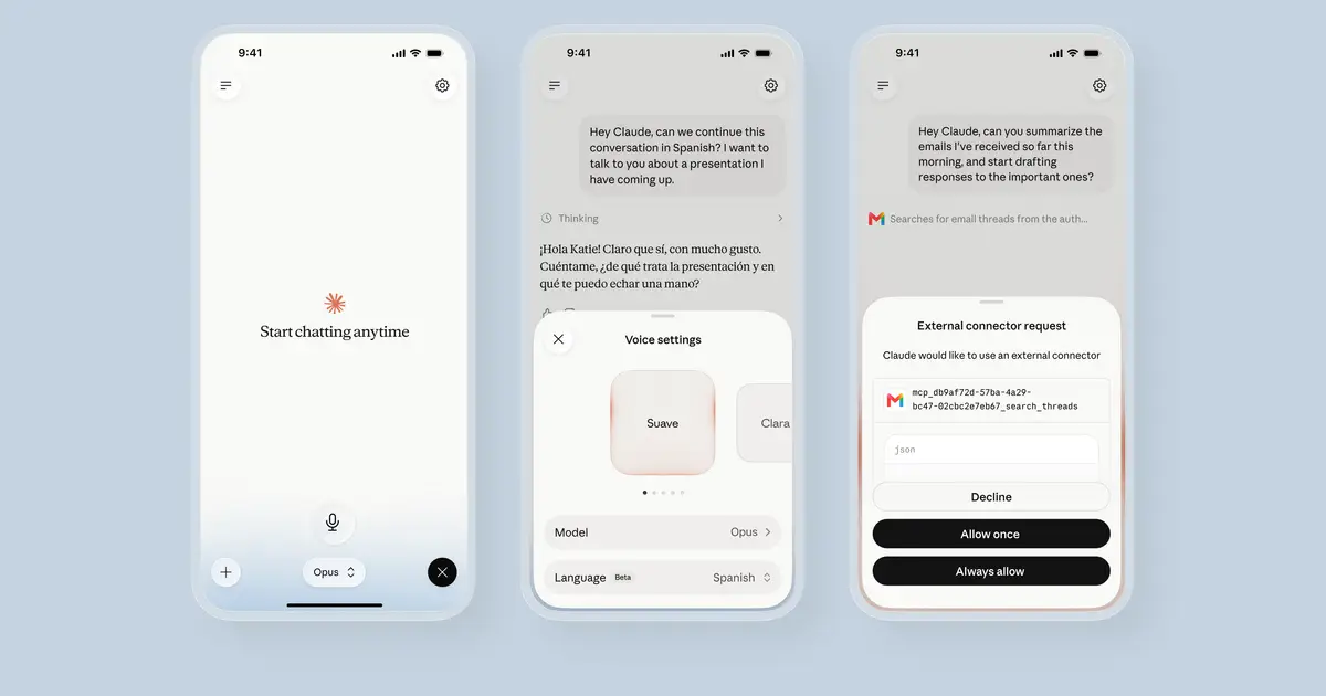 Claude Voice Mode Gets an Upgrade, Now Powered by New Models