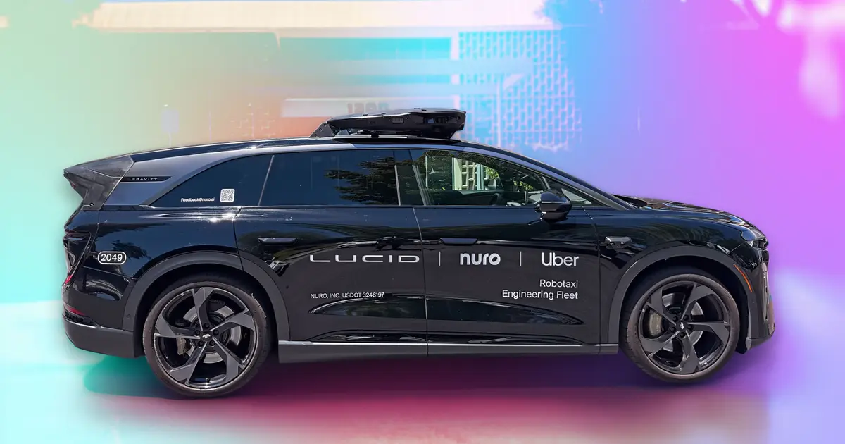 Inside the Luxury Robotaxi Uber, Lucid and Nuro Are Testing