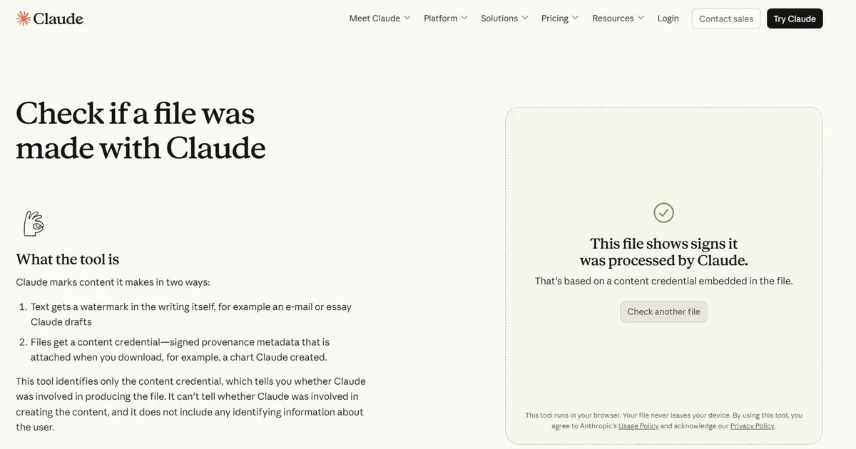 Anthropic’s Content Checker Tool Is Here, With One Big Catch