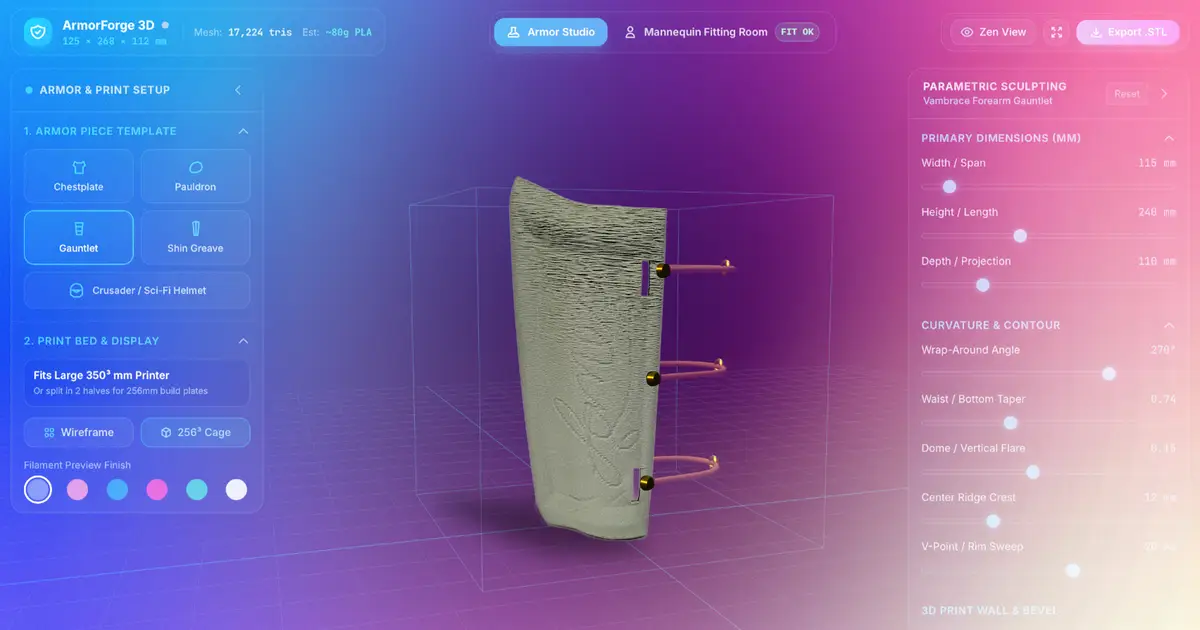 I Went From AI Prompt to 3D-Printed Armor in 18 Hours